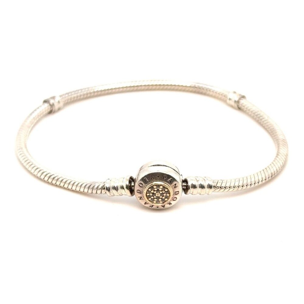 Pandora Two-Tone Pave‎ Cz Bracelet